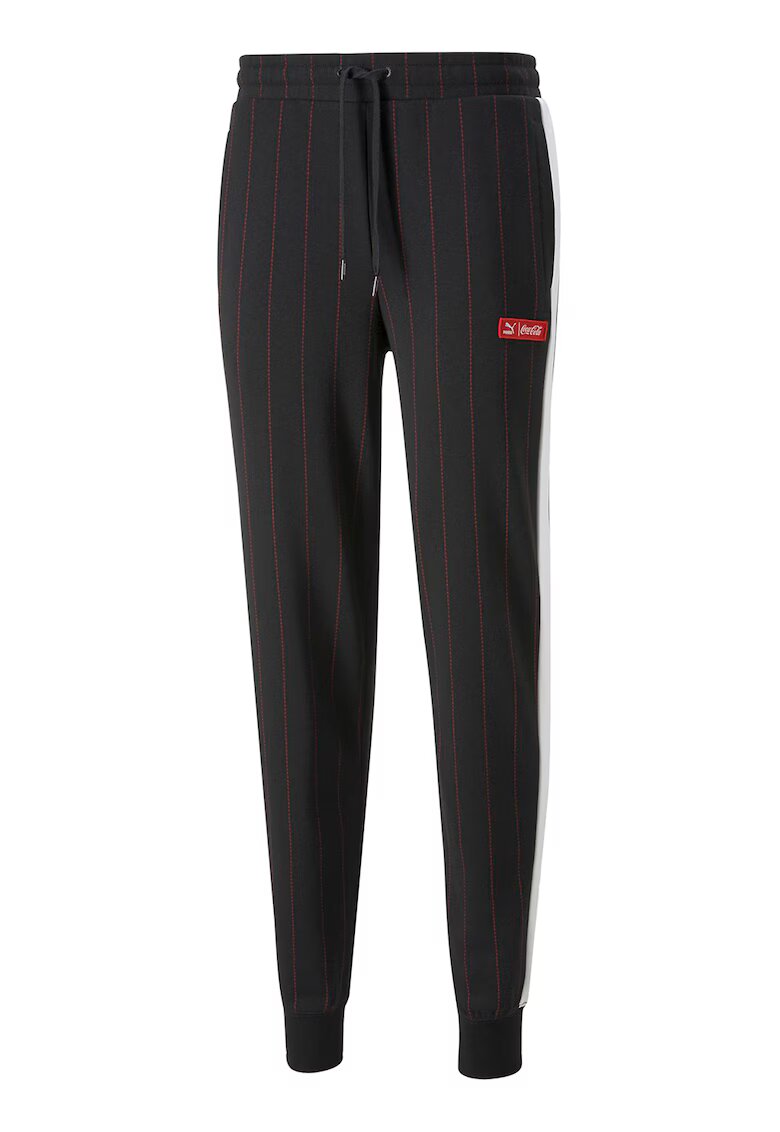 Puma Pantaloni sport cu imprimeu X COCA COLA T7 TR - Rosu/Negru/Alb murdar
