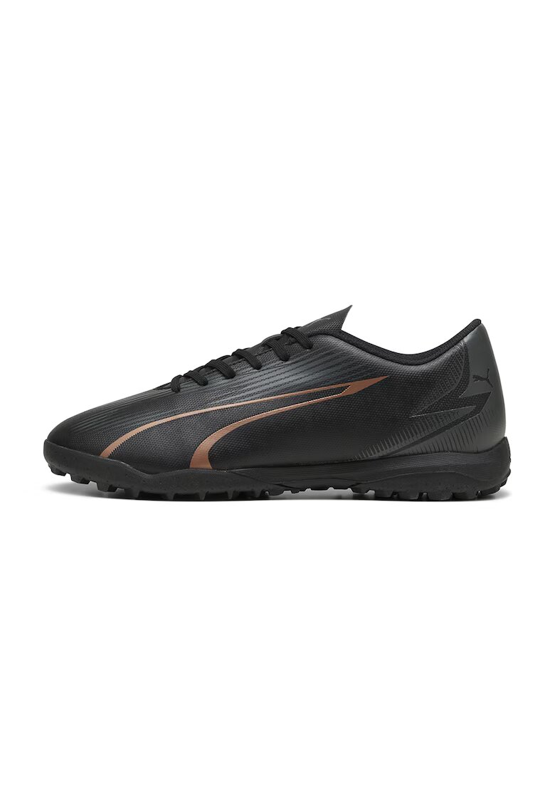 Puma Pantofi de piele ecologica pentru fotbal Ultra Play - Negru/Portocaliu stins