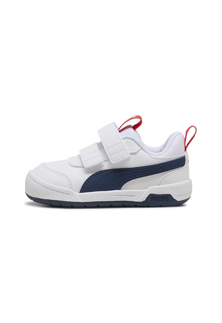 Puma Pantofi din piele ecologica cu velcro Multiflex 2 - Albastru inchis/Alb optic