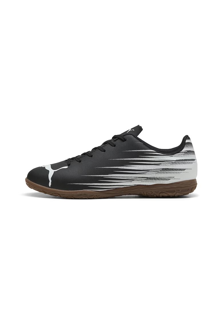 Puma Pantofi din piele ecologica pentru fotbal ASttacanto II - Negru/Alb optic
