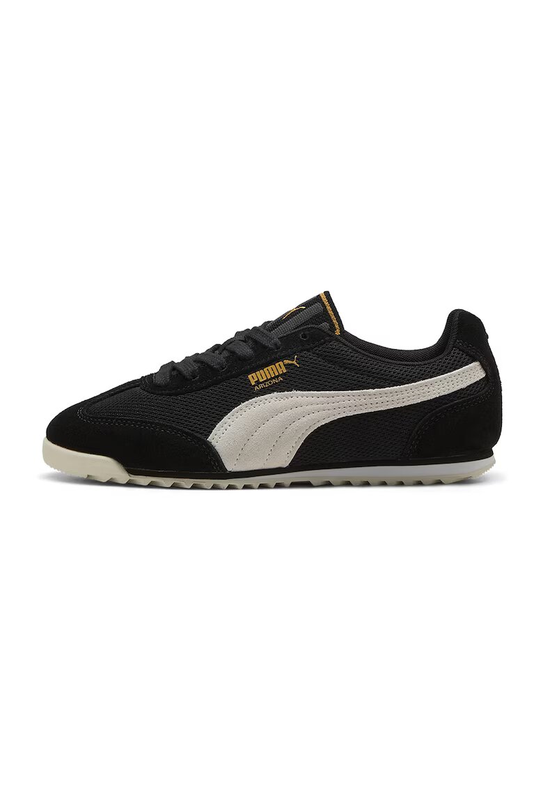 Puma Pantofi sport Arizona Euro din material textil cu garnituri de piele intoarsa - Negru