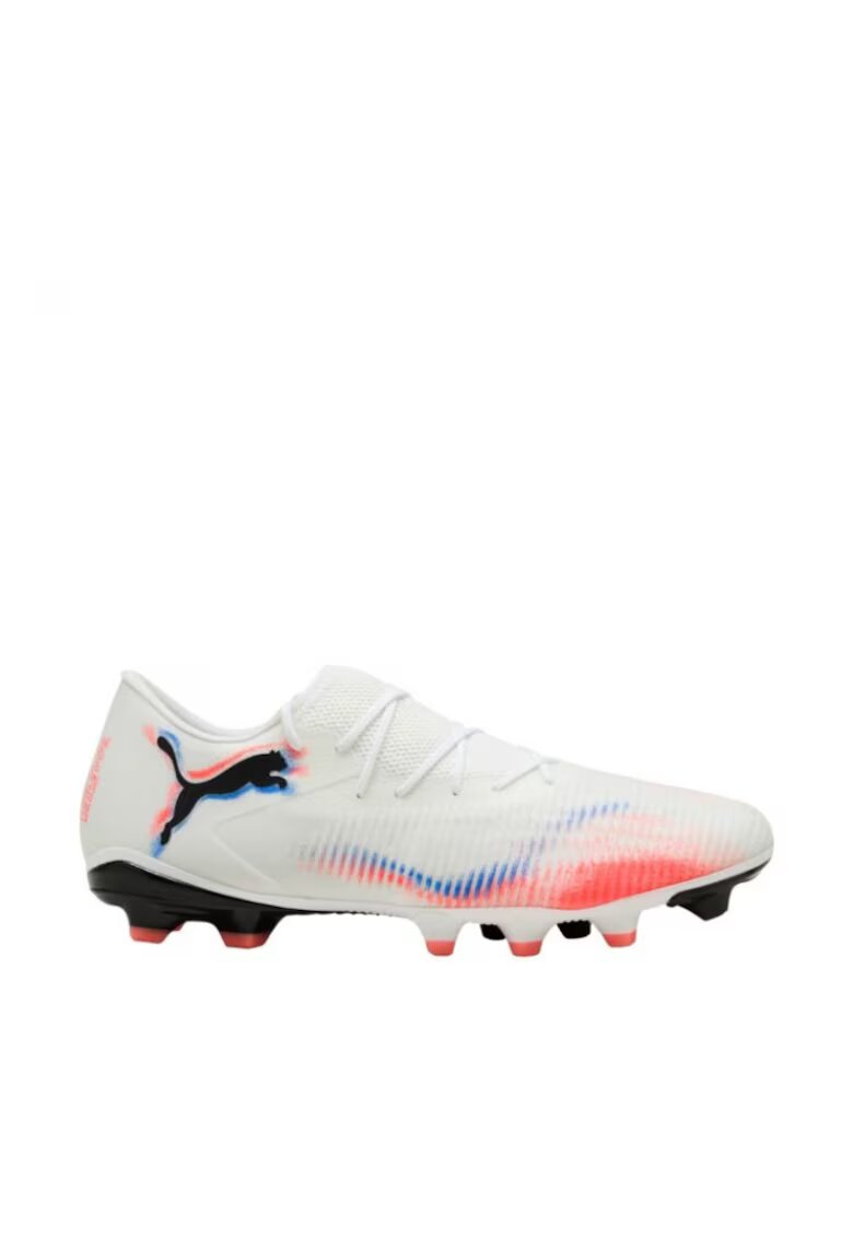Puma Pantofi sport barbati - Future - teren ferm - alb-portocaliu sintetic