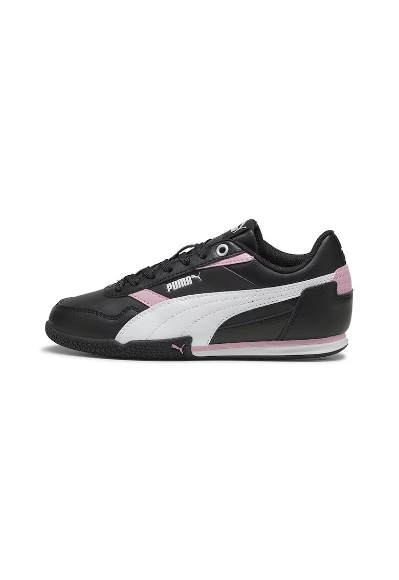 Puma Pantofi sport Bella Donna din piele ecologica cu logo - Alb/Negru/Roz