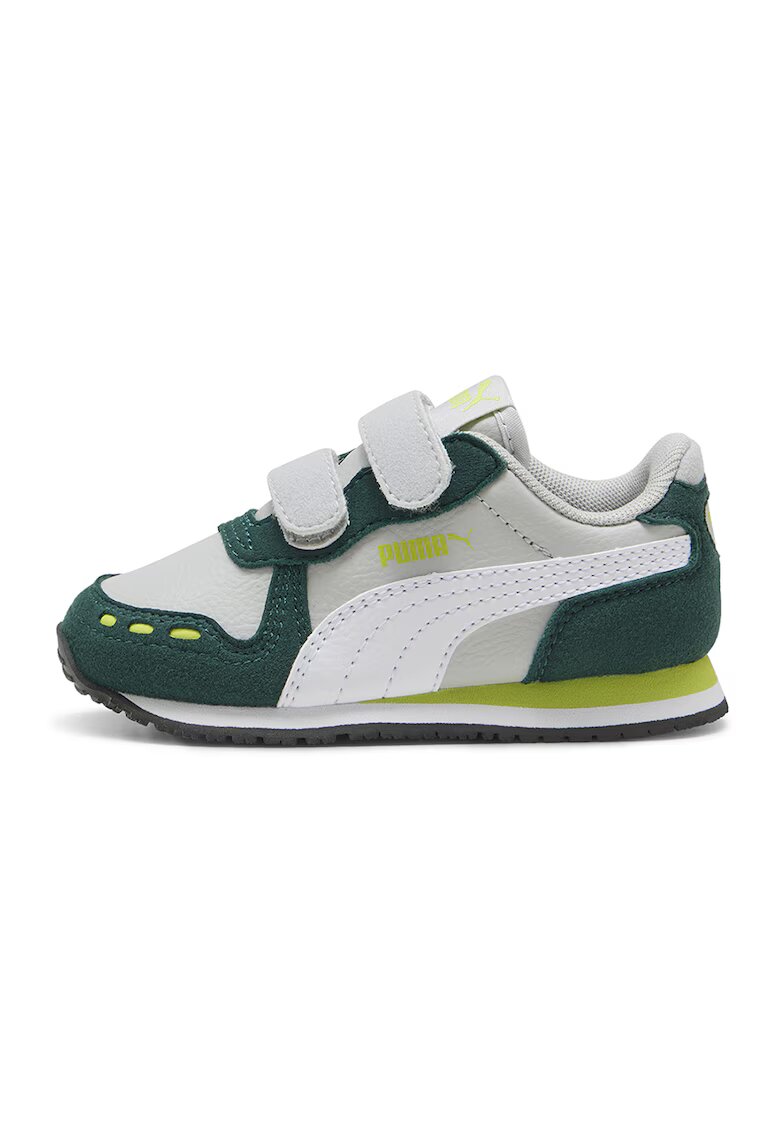 Puma Pantofi sport Cabana Racer SL 20 cu inchidere velcro - Gri deschis/Verde aquamarin/Verde fistic