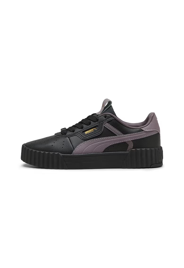 Puma Pantofi sport Carina 3.0 de piele - Negru/Violet prafuit