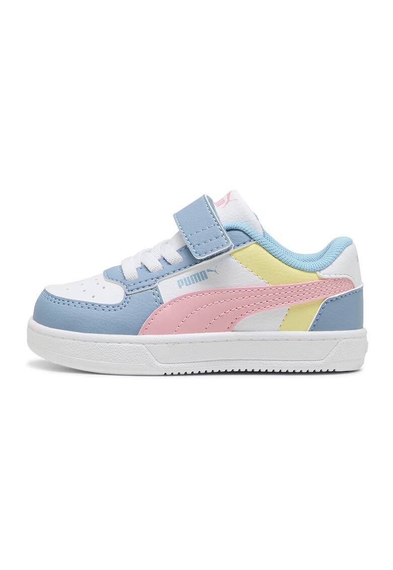 Puma Pantofi sport Caven 2.0 cu velcro si model colorblock - Galben/Roz/Albastru deschis