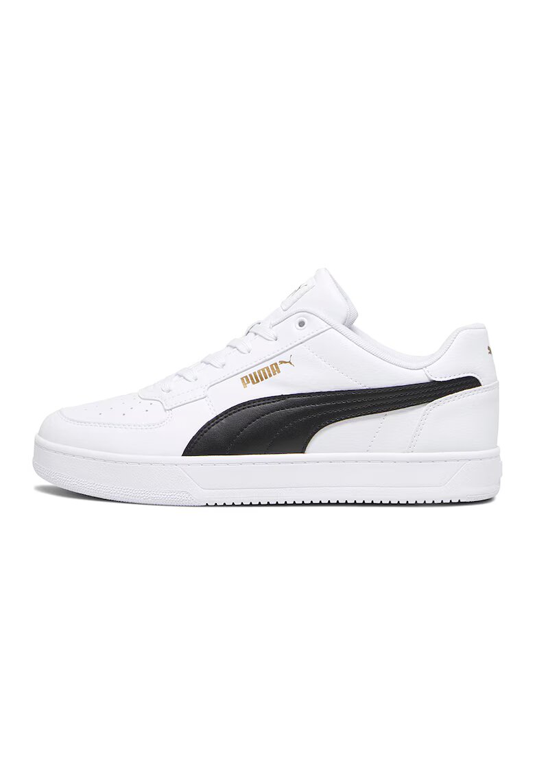 Puma Pantofi sport Caven 2.0 de piele ecologica - Alb/Negru
