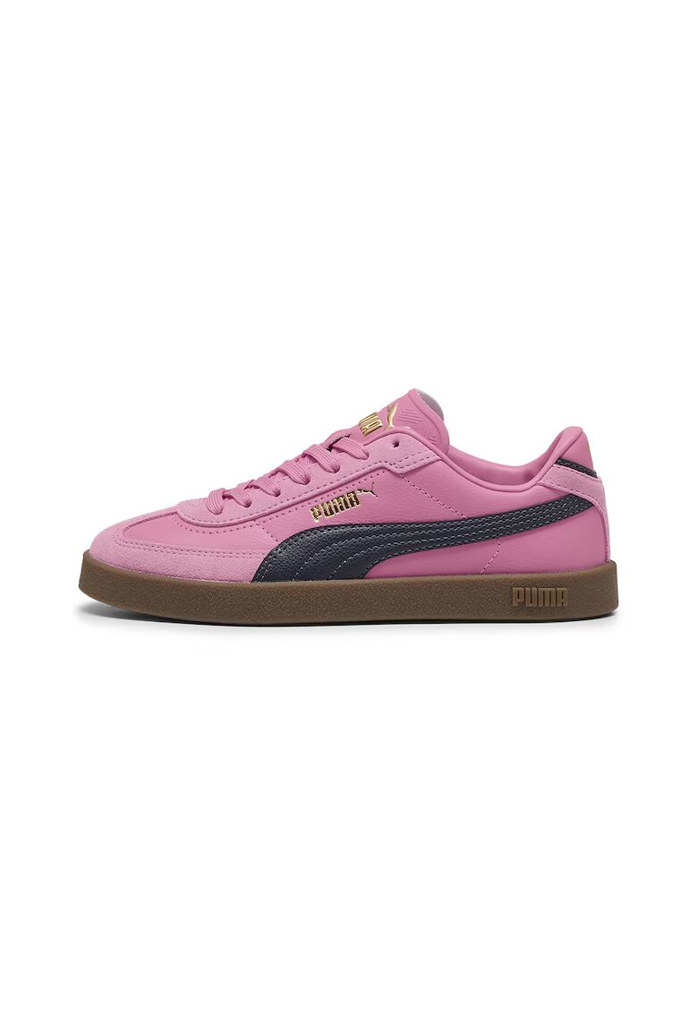 Puma Pantofi sport Club II Era cu detalii din piele intoarsa - Auriu/Negru/Roz