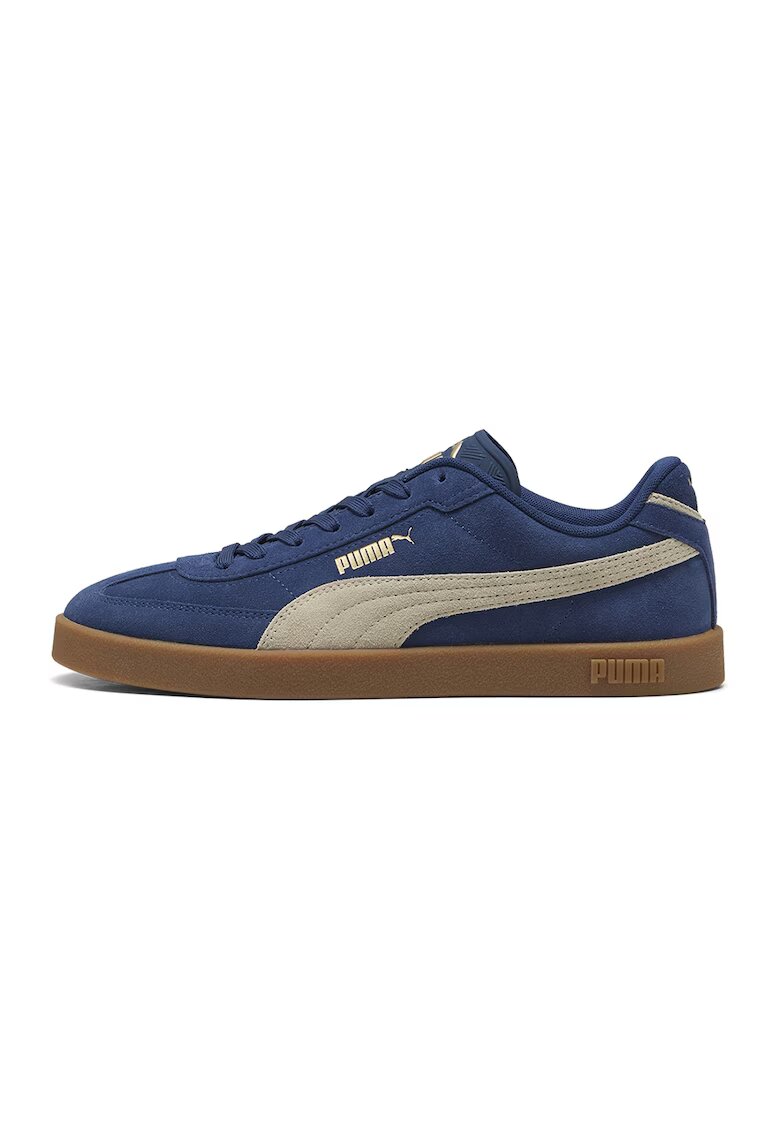 Puma Pantofi sport Club II Era de piele intoarsa cu detaliu contrastant - Maro nisip/Bleumarin