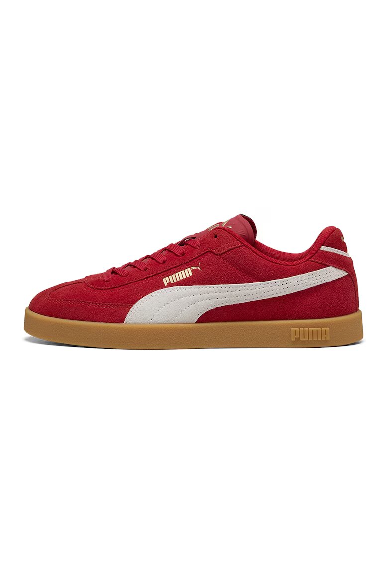 Puma Pantofi sport Club II Era de piele intoarsa cu detaliu contrastant - Rosu/Alb