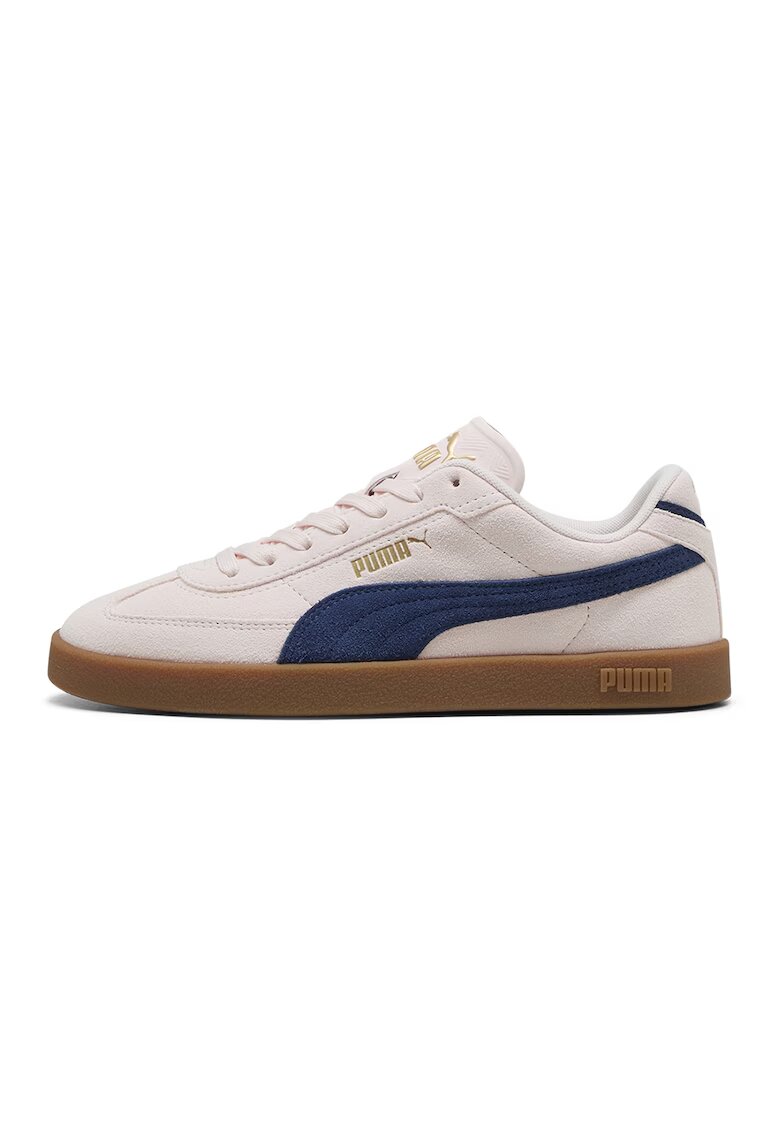 Puma Pantofi sport Club II Era de piele intoarsa - Roz pal/Bleumarin