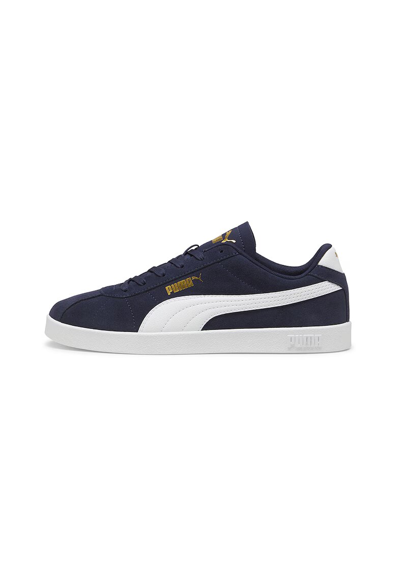 Puma Pantofi sport Club II Intense unisex de piele intoarsa - Alb/Bleumarin