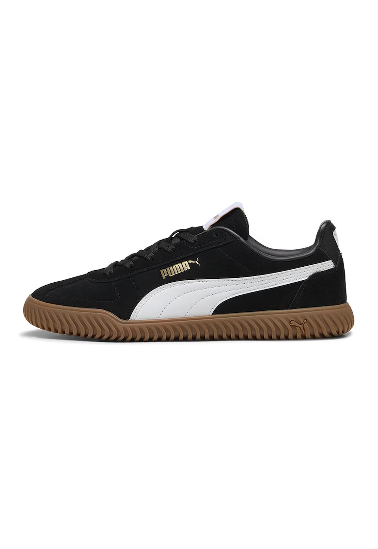Puma Pantofi sport Club Kayzer de piele intoarsa - Negru/Alb optic