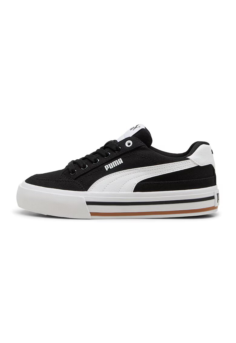 Puma Pantofi sport Court Classic cu logo - Alb/Negru
