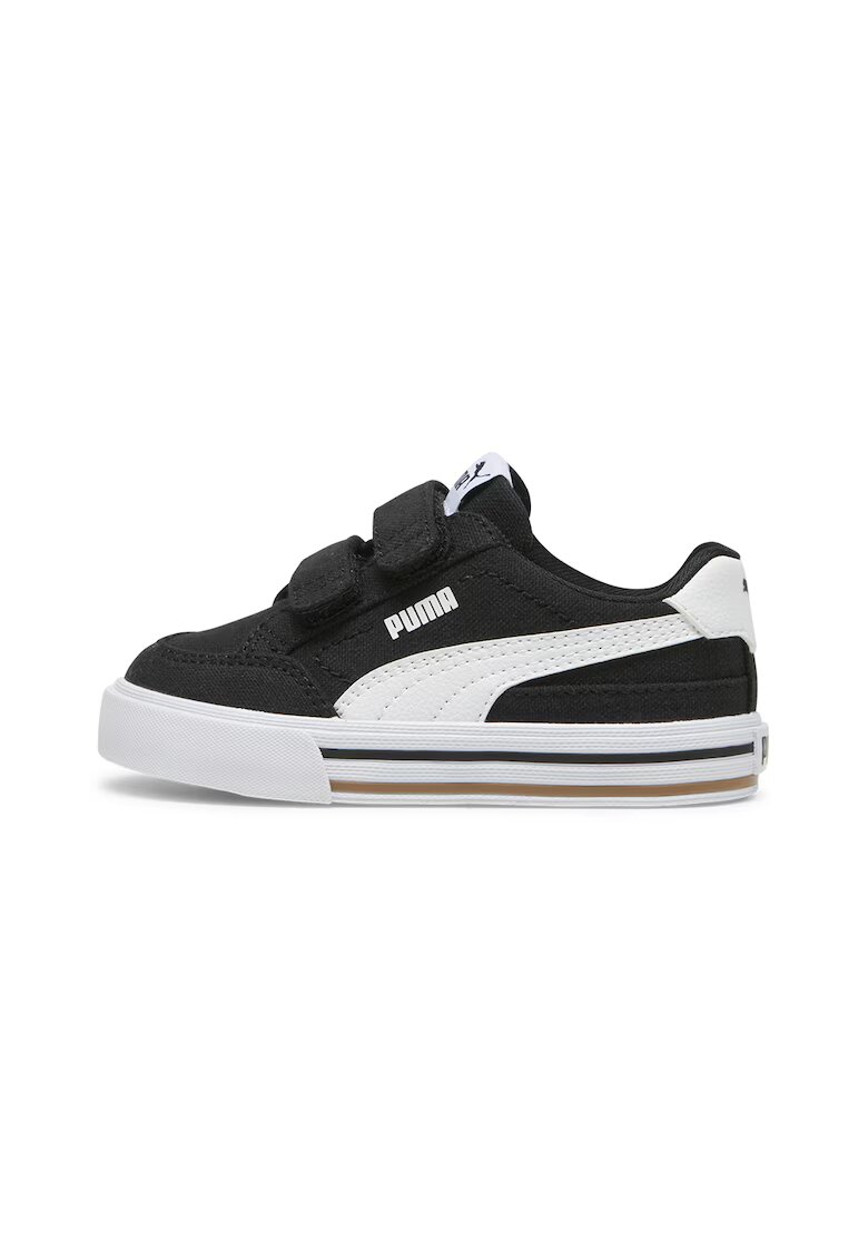 Puma Pantofi sport Court Classic cu velcro - Alb/Negru