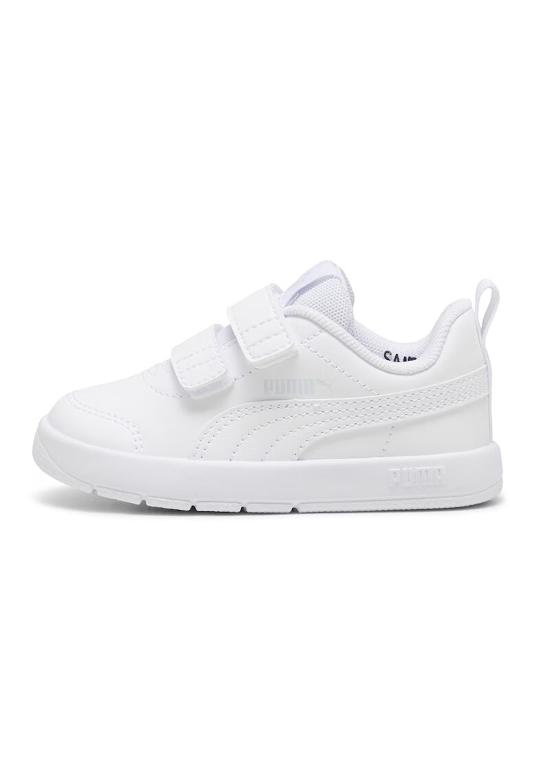 Puma Pantofi sport Courtflex din piele ecologica cu velcro - Alb