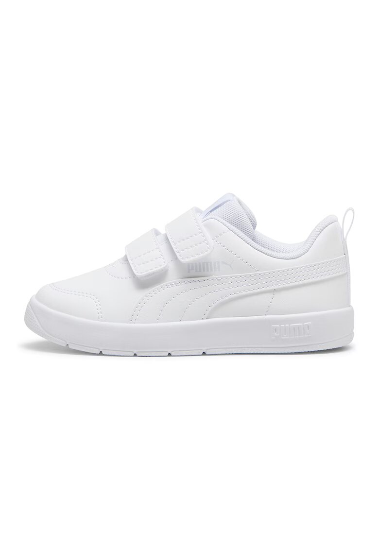 Puma Pantofi sport Courtflex V3 cu velcro - Alb optic