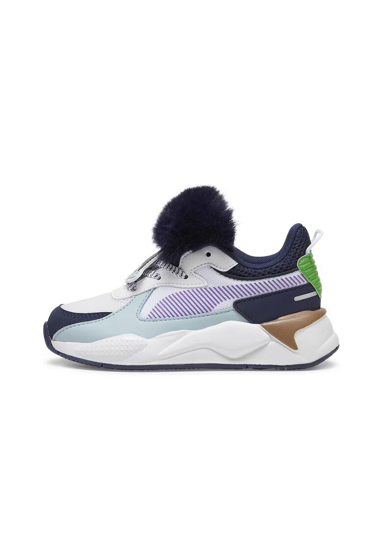 Puma Pantofi sport cu blana sintetica RS-X Trolls - Albastru glaciar/Bleumarin