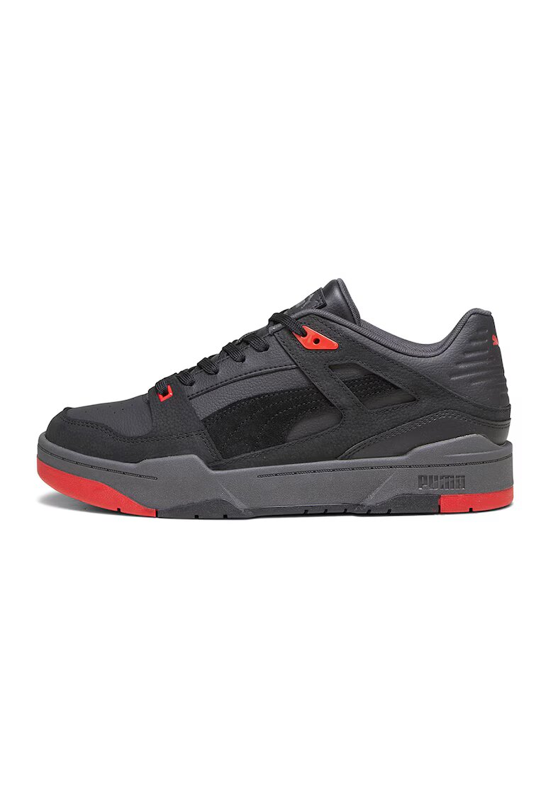 Puma Pantofi sport cu detalii de piele Slipstream Box Out - Rosu/Negru