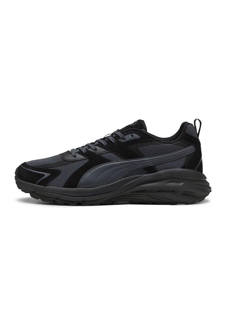 Puma Pantofi sport cu detalii din piele intoarsa Hypnotic LS - Negru/Gri inchis