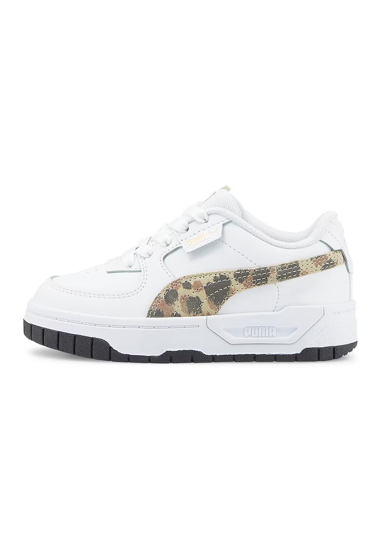 Puma Pantofi sport cu garnituri cu animal print Cali Dream - Alb/Maro deschis