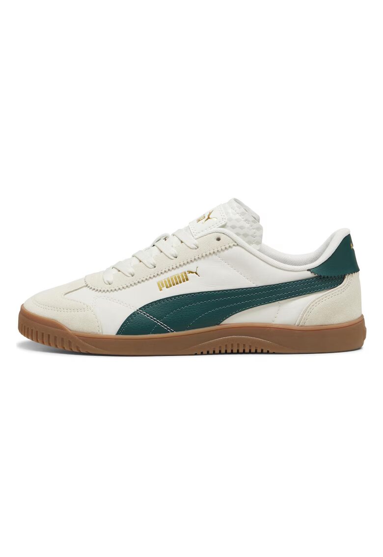 Puma Pantofi sport cu garnituri de piele intoarsa Club 5v5 Lux - Alb
