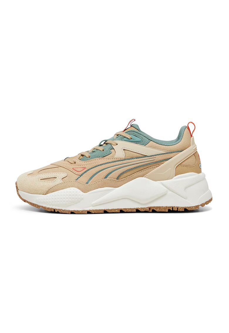 Puma Pantofi sport cu garnituri de piele intoarsa RS-C Efekt RE:PLACE - Turcoaz/Maro nisip
