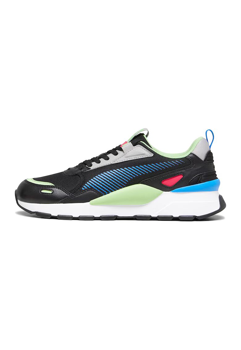 Puma Pantofi sport cu garnituri de piele RS 3.0 Energy - Negru/Albastru royal