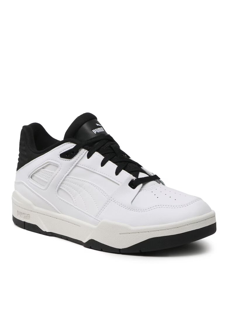 Puma Pantofi sport cu garnituri de piele Slipstream - Alb