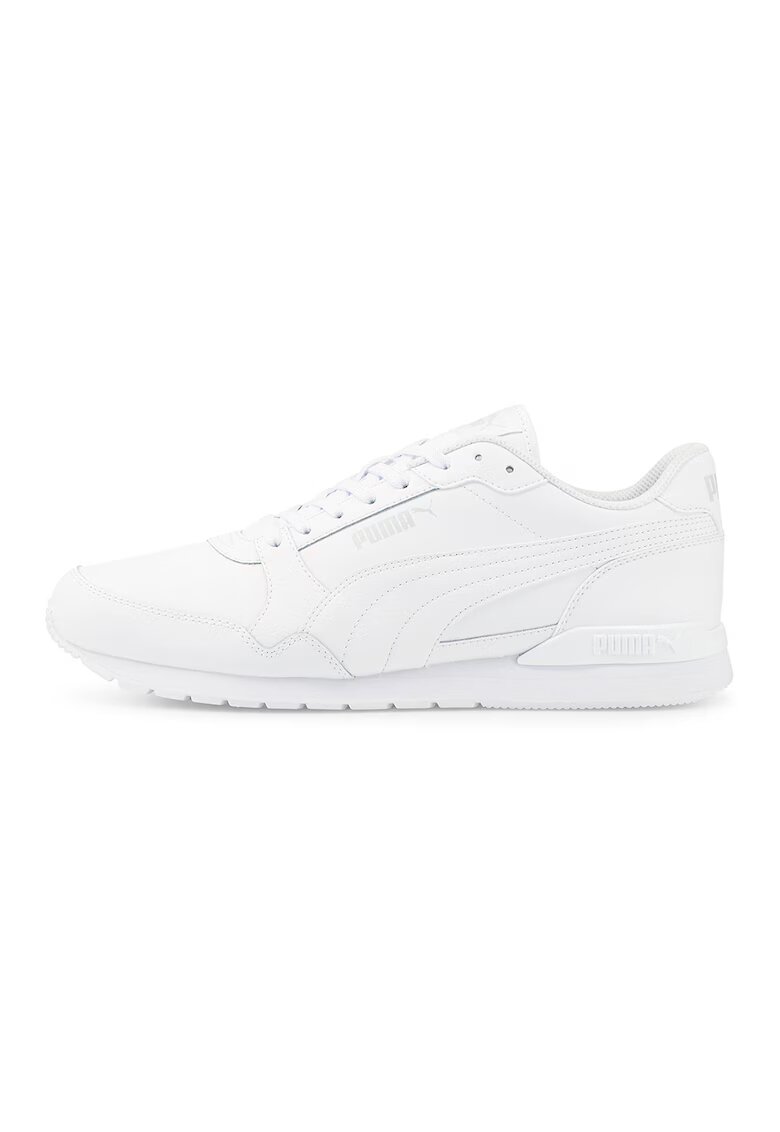 Puma Pantofi sport cu garnituri de piele ST Runner v3 - Alb optic