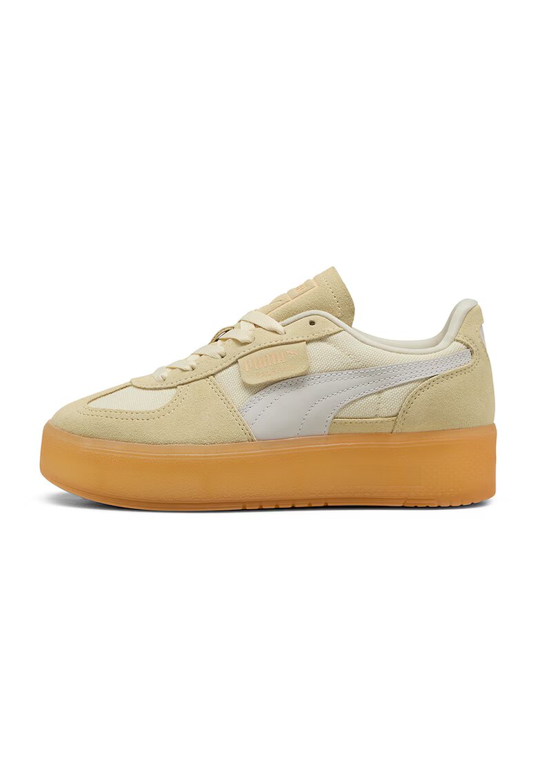 Puma Pantofi sport cu garnituri din piele intoarsa Palermo - Bej/Crem