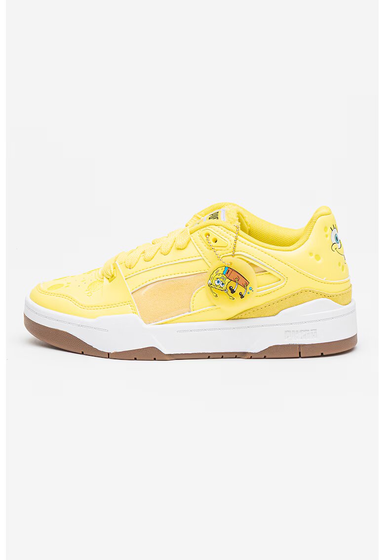 Puma Pantofi sport cu garnituri din piele intoarsa Slipstream Spongebob 2 - Galben