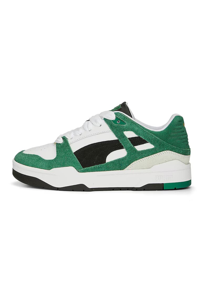Puma Pantofi sport cu garnituri din piele Slipstream Archive Remastered - Alb/Verde