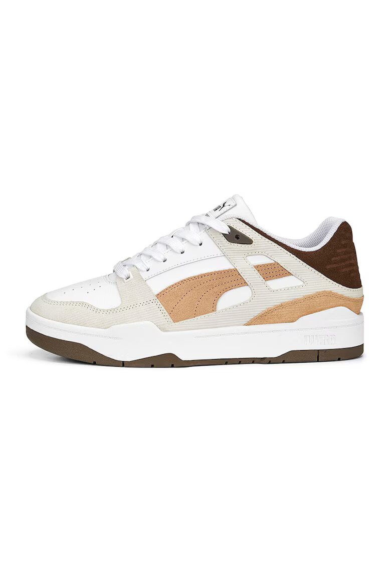 Puma Pantofi sport cu garnituri din piele Slipstream Cord - Alb/Maro