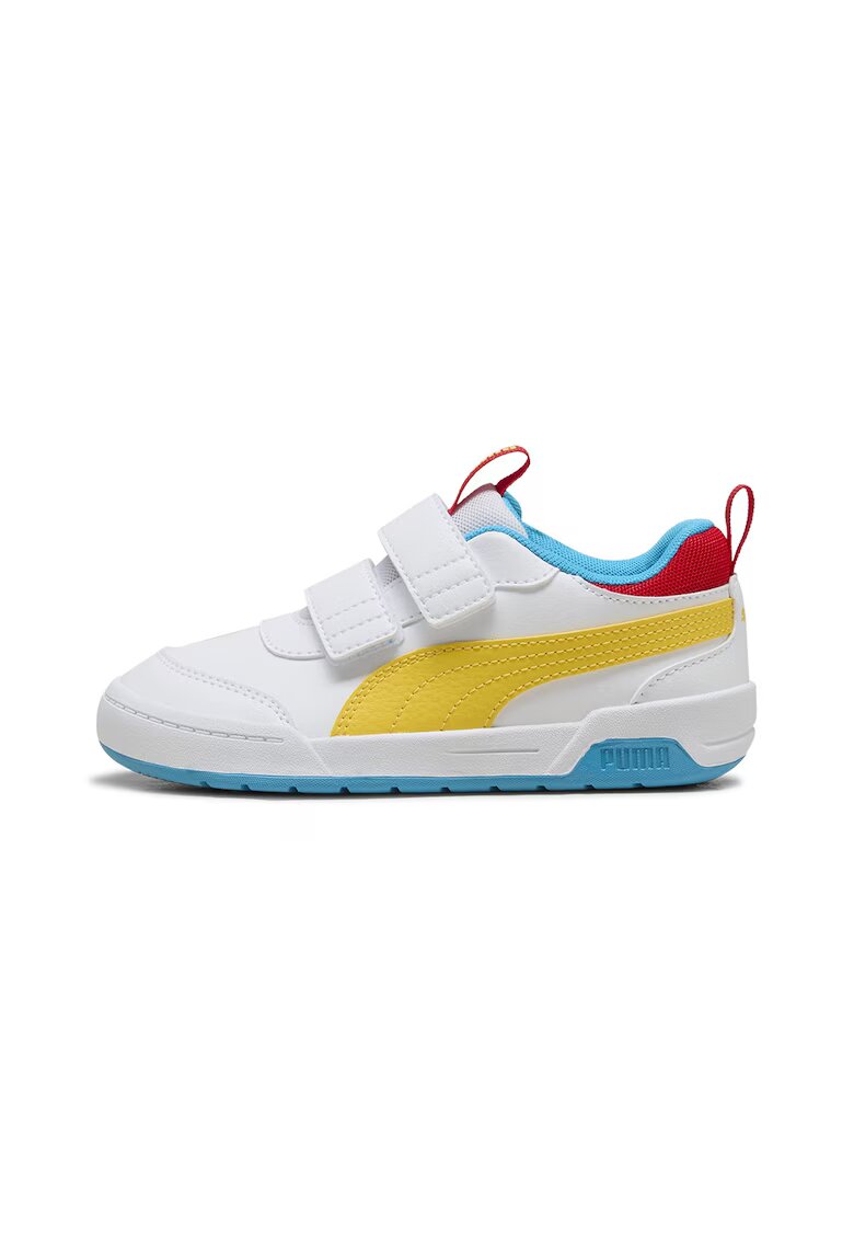 Puma Pantofi sport cu inchidere velcro Multiflex 2 - Alb/Galben/Albastru