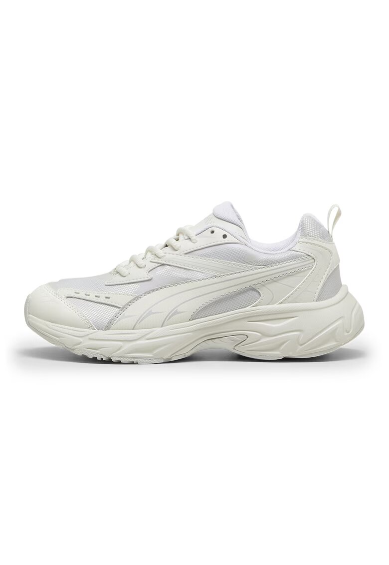 Puma Pantofi sport cu insertii de material textil Morphic Futro-Glam - Alb murdar