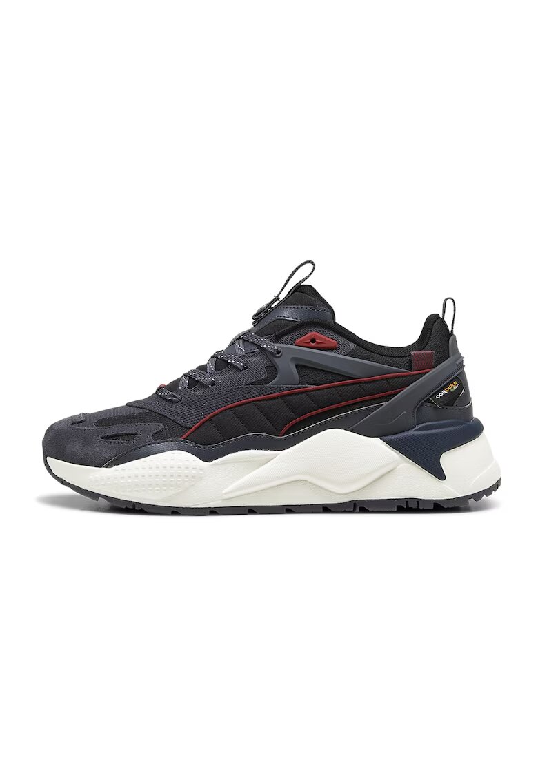 Puma Pantofi sport cu insertii de piele intoarsa RS-X Efekt - Gri carbune