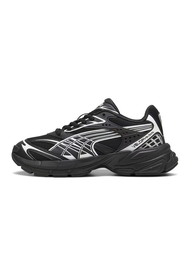Puma Pantofi sport cu insertii de plasa Velophasis - Negru/Argintiu