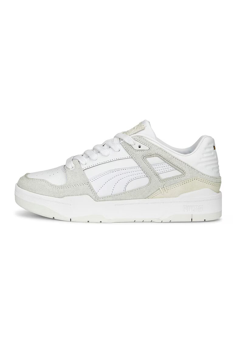 Puma Pantofi sport cu insertii din piele intoarsa Slipstream Premium - Alb