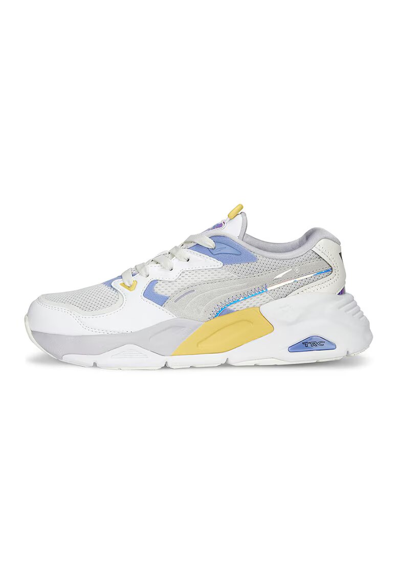Puma Pantofi sport cu model colorblock si garnituri de plasa Mira Dimensions - Alb/Gri deschis