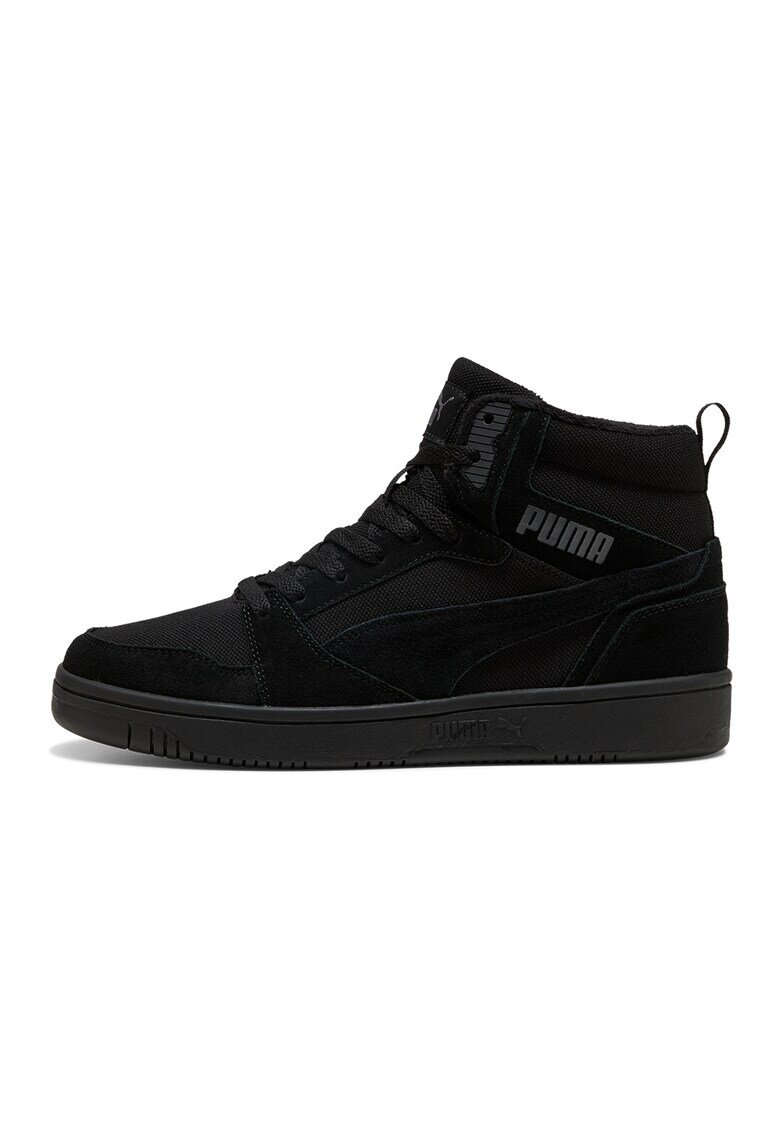 Puma Pantofi sport cu piele intoarsa Rebound v6 WTR - Negru