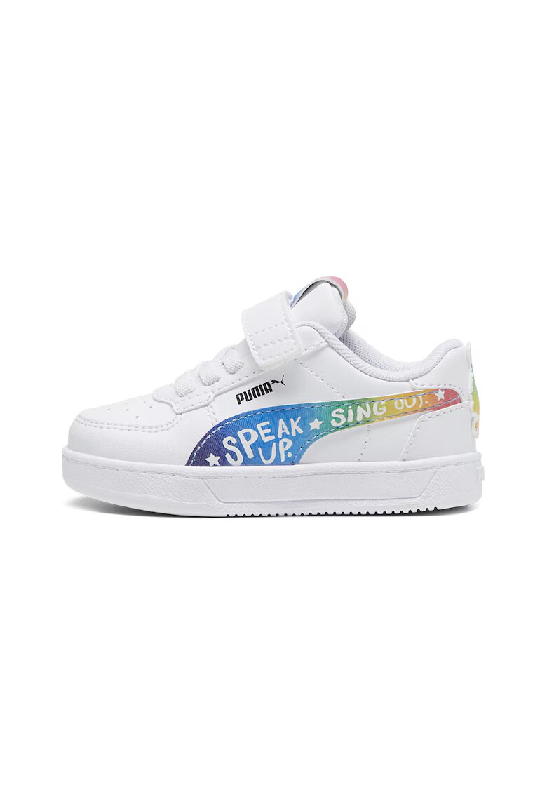 Puma Pantofi sport cu velcro Caven 2.0 Trolls - Alb/Multicolor
