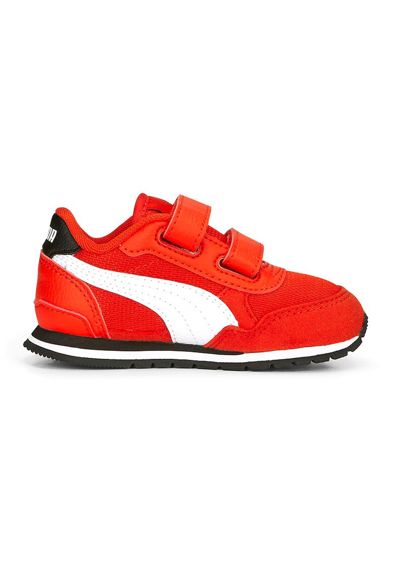 Puma Pantofi sport cu velcro si insertii textile ST Runner v3 - Rosu