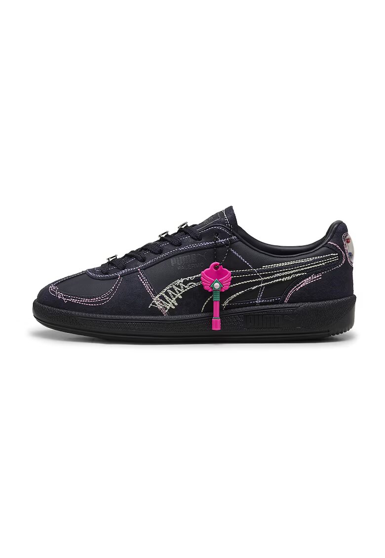 Puma Pantofi sport de piele cu cusaturi contrastante - Bleumarin