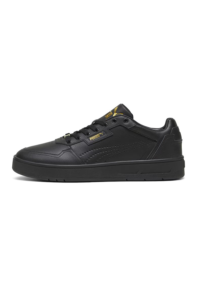 Puma Pantofi sport de piele cu garnituri de piele ecologica - Negru