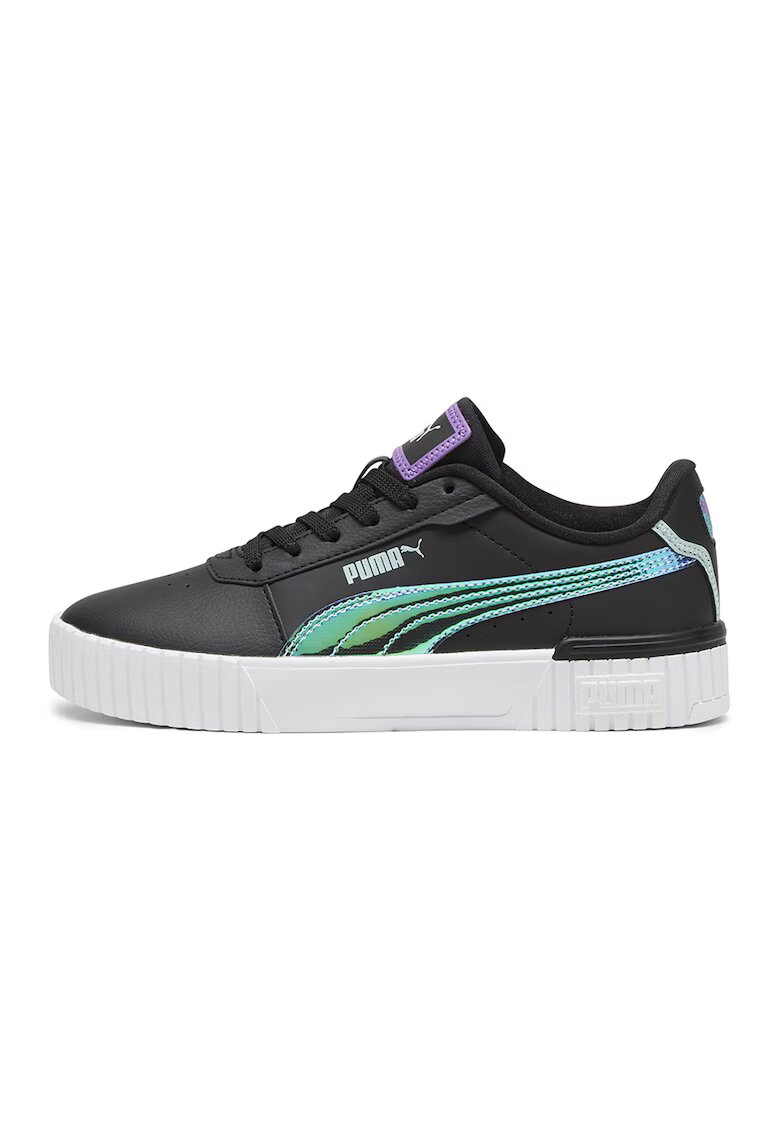 Puma Pantofi sport de piele ecologica Carina 2.0 Deep Dive - Verde/Negru