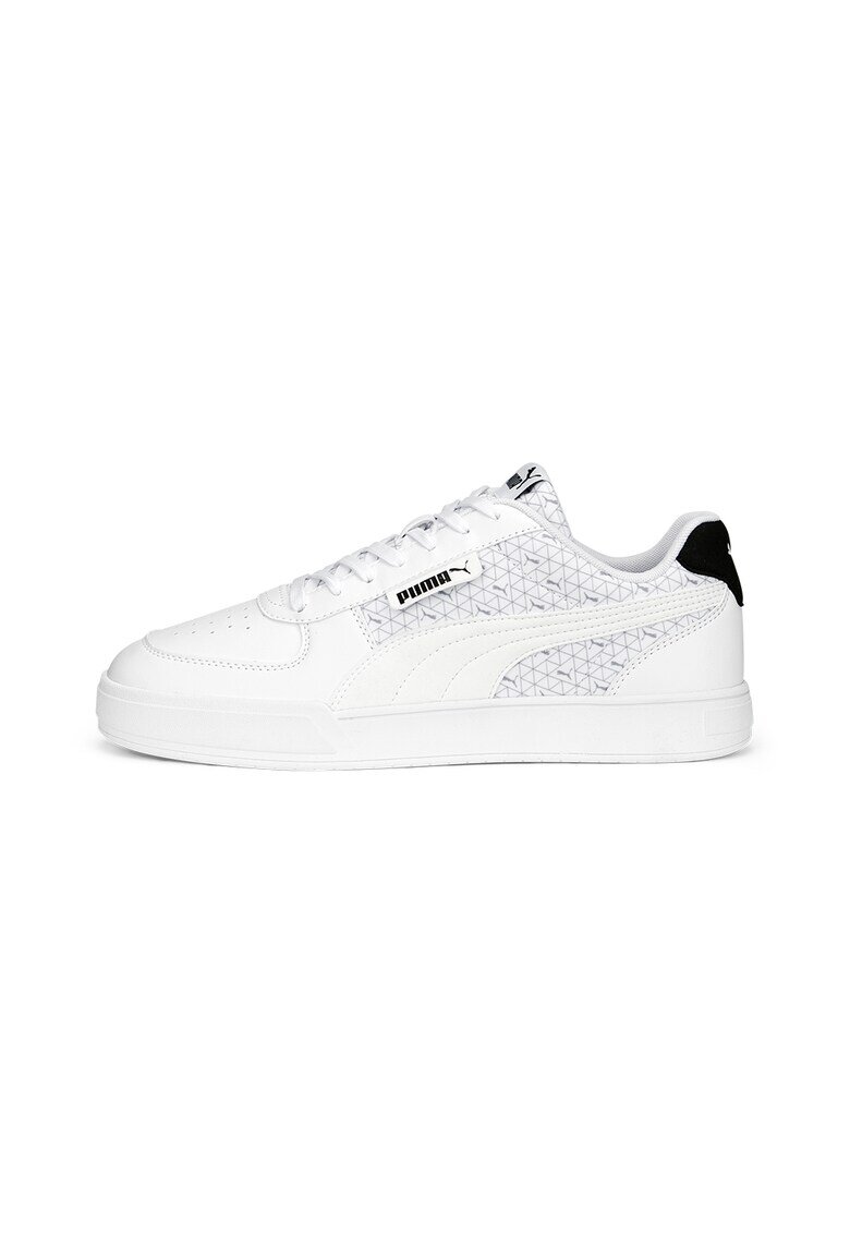 Puma Pantofi sport de piele ecologica Caven - Alb optic