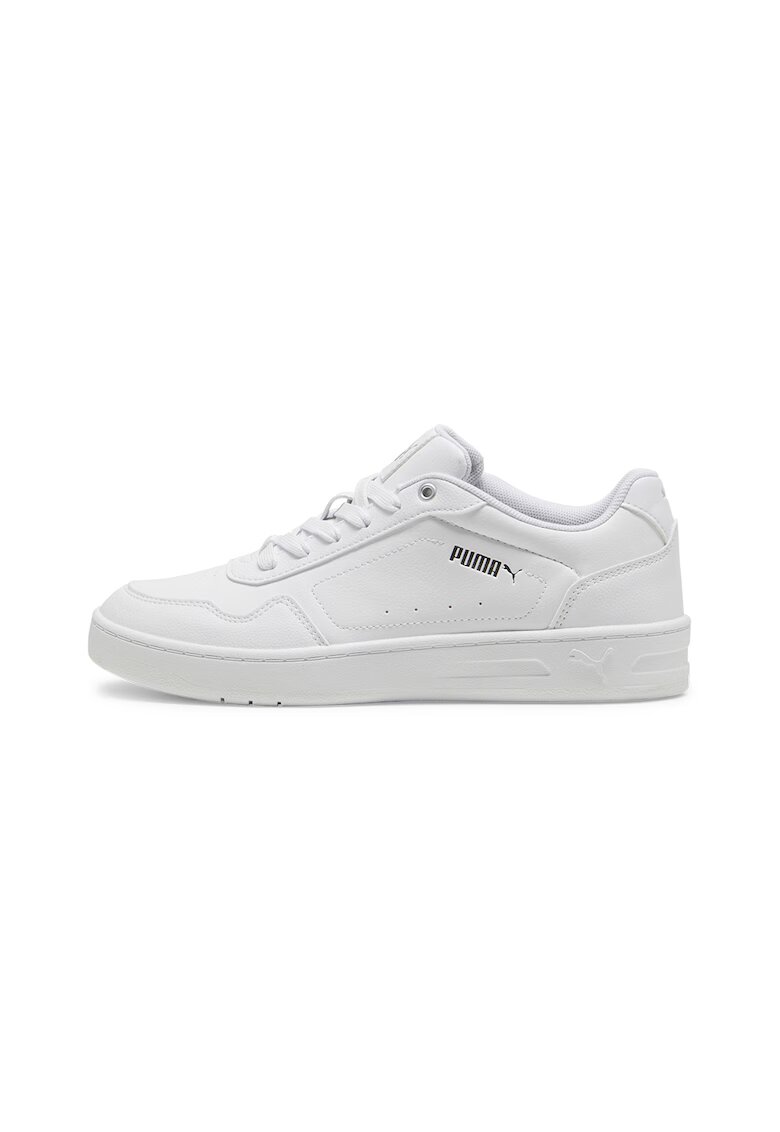 Puma Pantofi sport de piele ecologica Court Classy - Alb optic