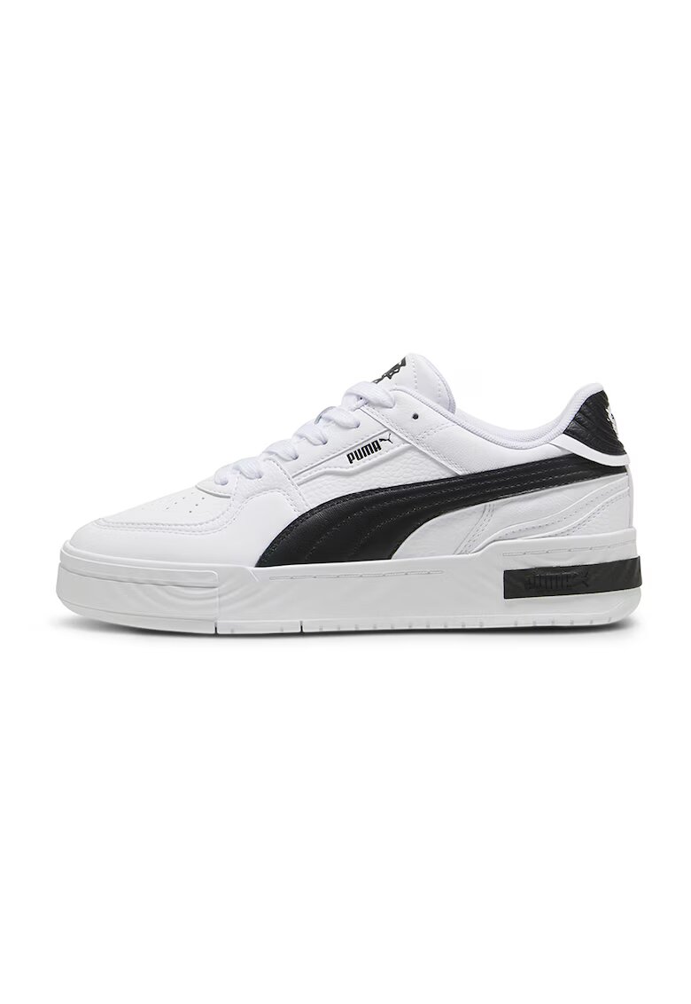 Puma Pantofi sport de piele ecologica cu garnituri contrastante Pro Crush - Alb/Negru