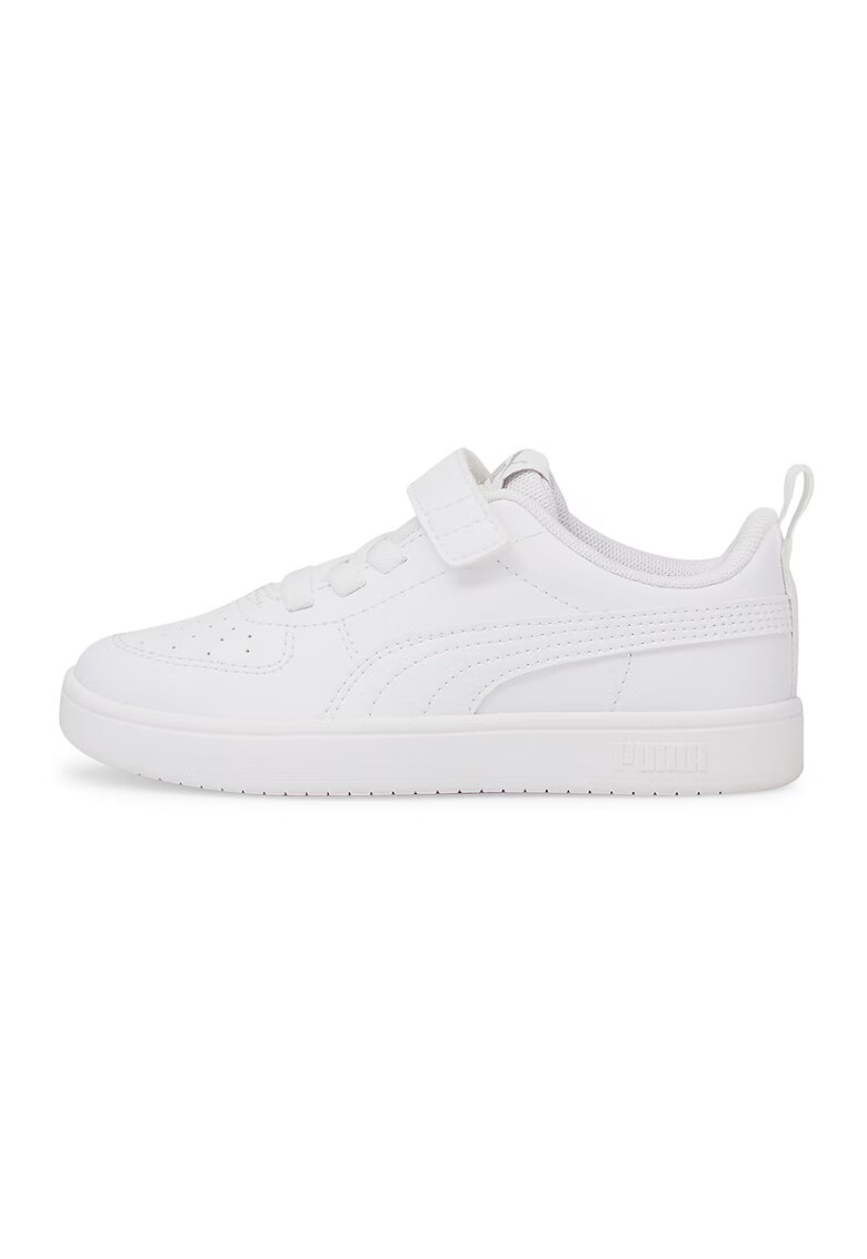 Puma Pantofi sport de piele ecologica cu inchidere velcro Rickie AC+ - Alb optic